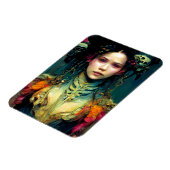 Rainbow Urchin Fantasy Sci-Fi Magneet (Linkerzijde)