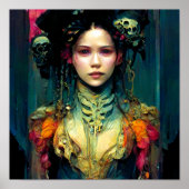 Rainbow Urchin Fantasy Sci-Fi Poster (Voorkant)