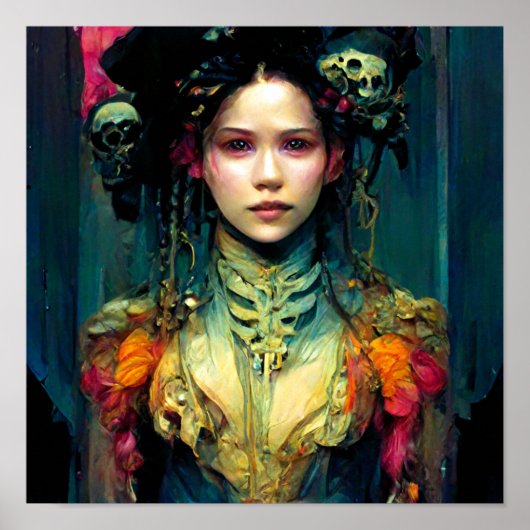 Rainbow Urchin Fantasy Sci-Fi Poster (Voorkant)