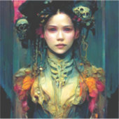 Rainbow Urchin Fantasy Sci-Fi Sticker (Voorkant)