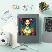 Rainbow Urchin Fantasy Sci-Fi Sticker (iPad Cover)