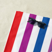 Rainbow US Flag LGBT Pride Strandlaken (In situ)