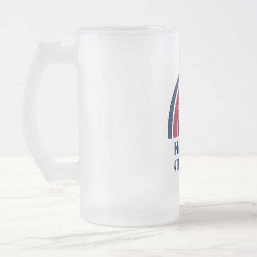 Rainbow USA American Independence Day 4e juli Matglas Bierpul (Links)