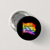 Rainbow Utopia logo-knop Ronde Button 3,2 Cm (Voorkant /achterkant)