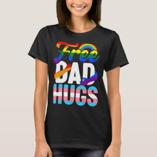 Rainbow Vaderdag Free Dad Hugs Lgbt Gay Proud T-shirt