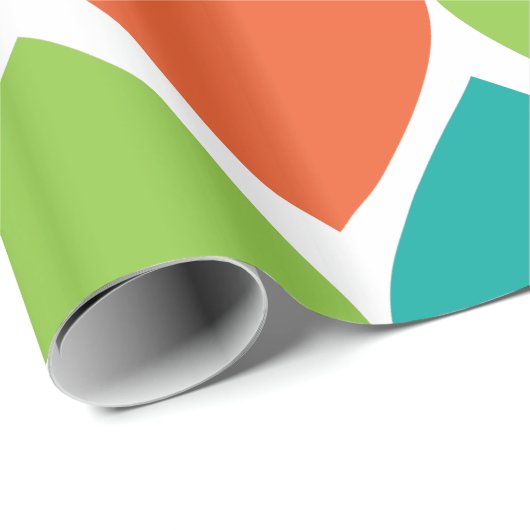 Rainbow Valentijn Hearts Cadeaupapier (Rol Hoek)