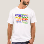Rainbow Values shirt - kies stijl & kleur (Voorkant)