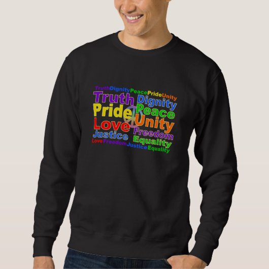 Rainbow Values shirt - kies stijl & kleur (Voorkant)