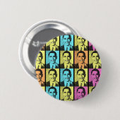 RAINBOW VAN HOOP MET OBAMA RONDE BUTTON 5,7 CM (Voorkant /achterkant)