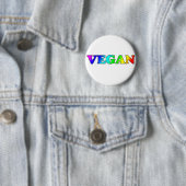 Rainbow Vegan Ronde Button 5,7 Cm (In situ)