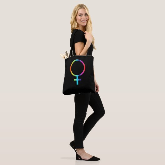 Rainbow Venus Symbol Astrology Zodiac Planet Sign Tote Bag (Op model)