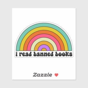 Rainbow verboden boeken sticker