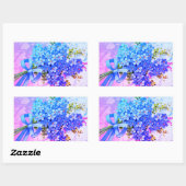 Rainbow Vergeet-me-nots-ventilator Rechthoekige Sticker (Vel)