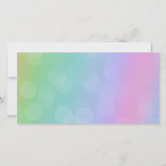 Rainbow Verjaardag Foto Liefde & Bedankt Dank u (Achterkant)