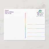 Rainbow Verjaardag Pinwheels Bedankt Briefkaart (Achterkant)