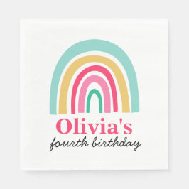 Rainbow-verjaardagsfeest Servet