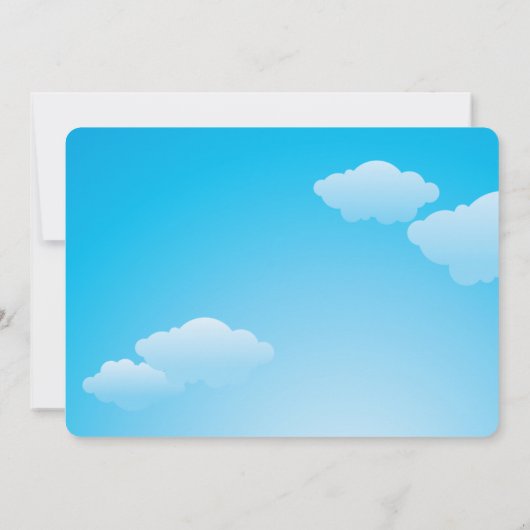 Rainbow verjaardagsfeestje uitnodigingen (Achterkant)