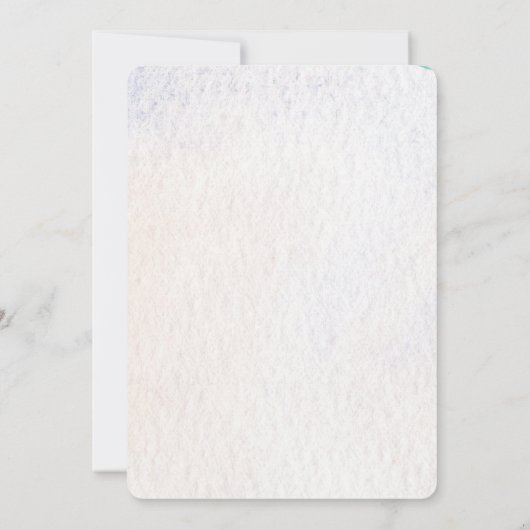 Rainbow verjaardagsfeestuitnodiging kaart (Achterkant)