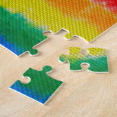 Rainbow Vertical Weave Jigzaag Puzzle Legpuzzel (Zijkant)