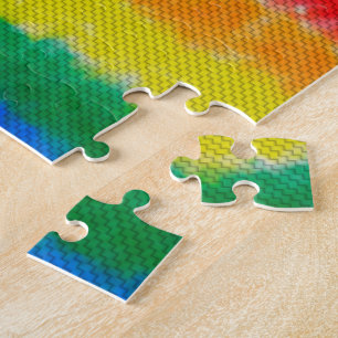 Rainbow Vertical Weave Jigzaag Puzzle Legpuzzel