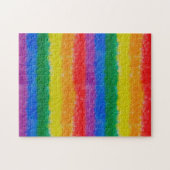 Rainbow Vertical Weave Jigzaag Puzzle Legpuzzel (Horizontaal)