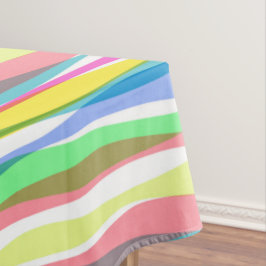 Rainbow Verticale stripes Pastel Kleurig Tafelkleed