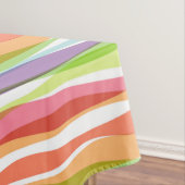 Rainbow Verticale stripes Pastel Kleurig Tafelkleed (Voorbeeld)