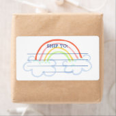 Rainbow-verzendlabel Etiket (Insitu)