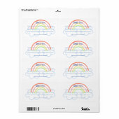 Rainbow-verzendlabel Etiket (Full Sheet)