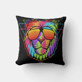 Rainbow Vibes Lion Kussen
