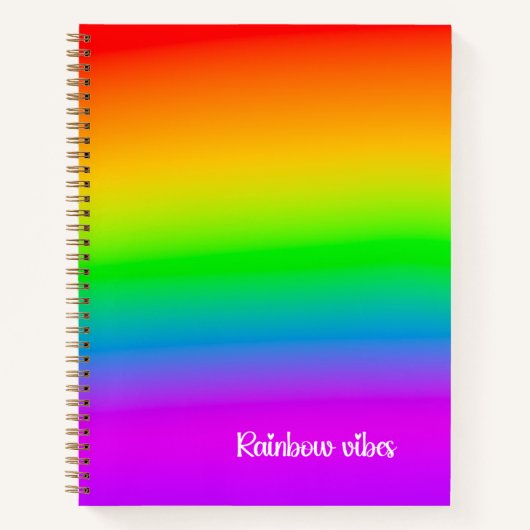 Rainbow Vibes-Notitieboek Notitieboek (Voorkant)