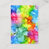 Rainbow Vibrant Sieraden Ketting Oorbel Display Visitekaartje (Achterkant)