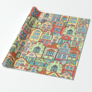 Rainbow Village City Homes Welcome 2 Cadeaupapier