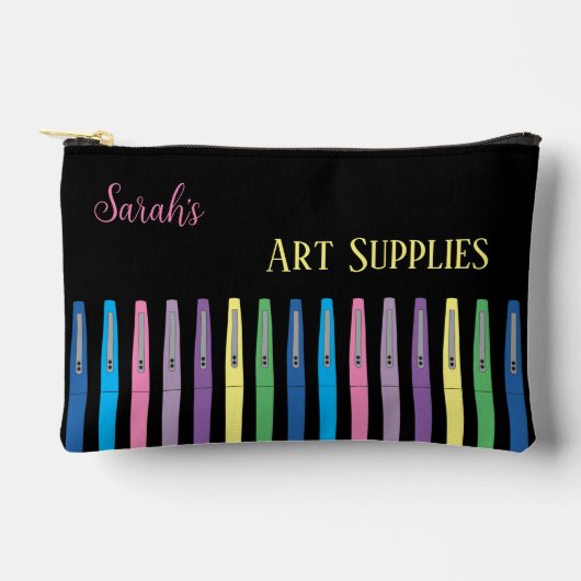 Rainbow Vilt Pennen Doodle Pencil Pouch Etui (Voorkant)