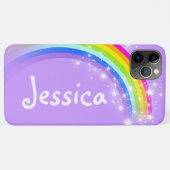 Rainbow violet sterry sky meisjes Case-Mate iPhone case (Achterkant (horizontaal))