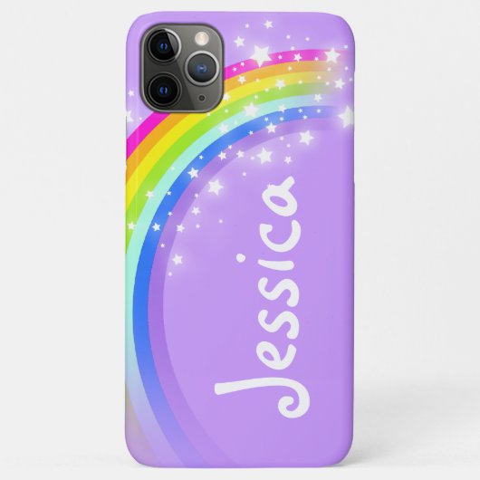 Rainbow violet sterry sky meisjes Case-Mate iPhone case (Achterkant)