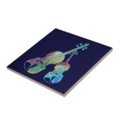 Rainbow Violin en Viola Tegeltje (Zijkant)