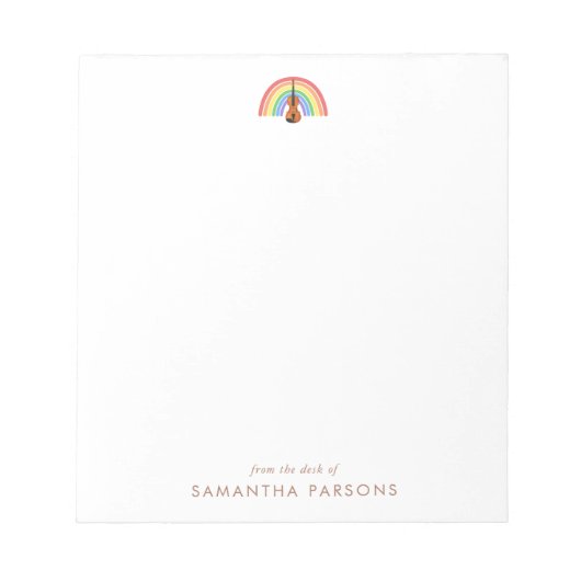 Rainbow Violin Muziekleraar Notitieblok (Voorkant)