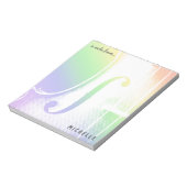 Rainbow Violin Notitieblok (Linkerzijde)