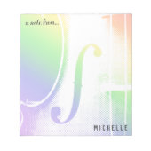 Rainbow Violin Notitieblok (Voorkant)