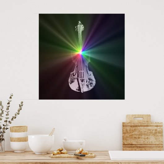 Rainbow Violin Poster (Keuken)