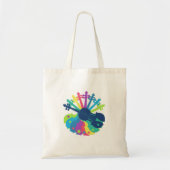 Rainbow Violin Totebag Tote Bag (Voorkant)