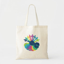 Rainbow Violin Totebag Tote Bag