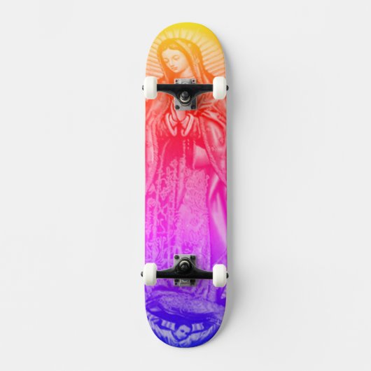 Rainbow Virgin Mary Skateboard Deck (Voorkant)