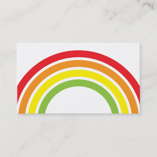 rainbow visitekaartje (Voorkant)