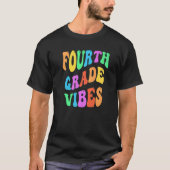 Rainbow VIURTH GRADE VIBES Retro 4th Gr Little Mis T-shirt (Voorkant)