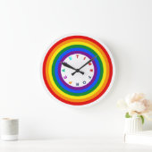 RAINBOW VLAG BUTTON + uw teken of tekst Grote Klok (Huis)