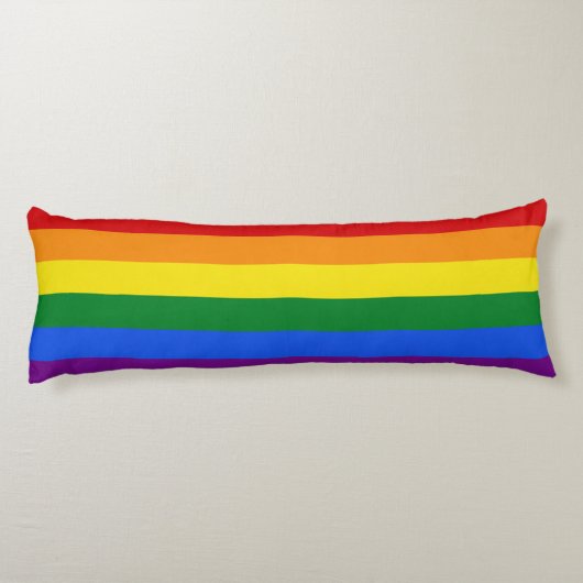 Rainbow Vlag-kussen Lichaamskussen (Achterkant)