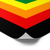 RAINBOW VLAG LIJST + uw teken of afbeelding Poster (Hoek)