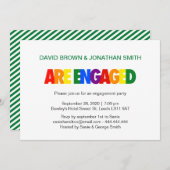 Rainbow-vlaggenkleuren van de gadebehoudspartij kaart (Voorkant / Achterkant)